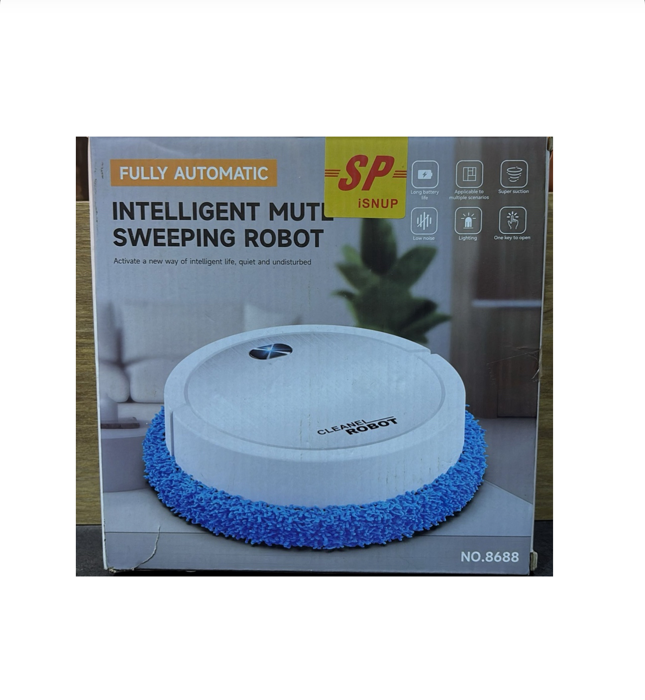 مكنسة روبوت ذكية، (روبوت الكنس الذكي الصامت)