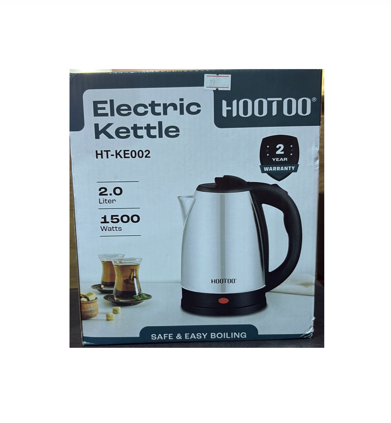 الجهاز هو غلاية كهربائية (Electric Kettle) من ماركة HOOTOO،